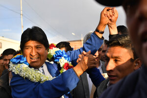 Elecciones en Bolivia: Evo Morales alcanza los votos para ganar en primera vuelta (Fuente: AFP)