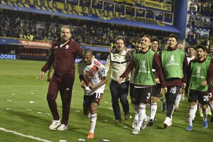 River sigue festejando ante Boca en la Copa Libertadores (Fuente: Lucía Grossman)