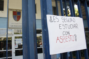 Asbesto: preocupación de estudiantes y docentes del Lenguas Vivas (Fuente: Jorge Larrosa)