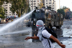 La represión recrudece a la noche en Chile (Fuente: EFE)
