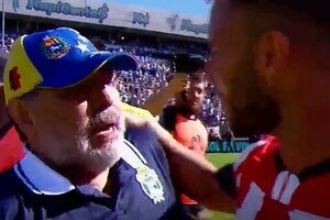 El duro cruce entre Maradona y la Gata Fernández (Fuente: Captura de TV)