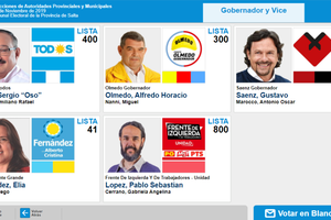 Elecciones en Salta: hoy se elige nuevo gobernador