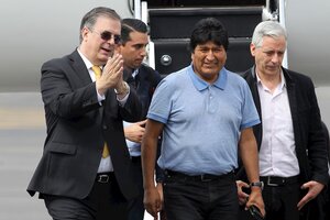 Evo Morales llegó a México (Fuente: EFE)