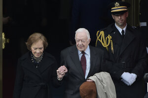 Jimmy Carter se recupera de una cirugía cerebral (Fuente: AFP)