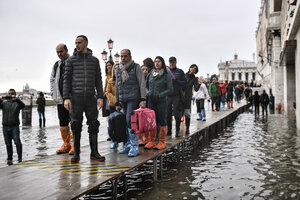 Venecia sufre la mayor "acqua alta" de los últimos años (Fuente: AFP)