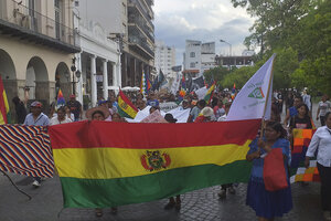 Residentes bolivianos repudiaron el golpe de Estado en Bolivia