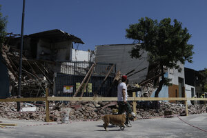 Se derrumbó un supermercado chino en Parque Patricios (Fuente: Bernardino Avila)