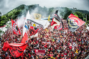 Una multitud despidió al Flamengo (Fuente: Prensa Flamengo)