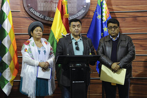 El acuerdo por nuevas elecciones de Bolivia avanza lentamente en el Senado (Fuente: AFP)