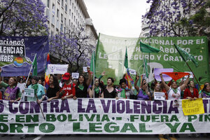 Marcha feminista  y plurinacional (Fuente: Jorge Larrosa)
