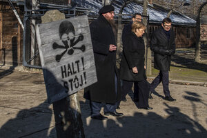 Merkel visitó Auschwitz