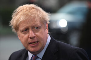 Boris Johnson, solo o en coalición (Fuente: AFP)