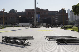 Alberto Fernández asume sin rejas en Plaza de Mayo (Fuente: Bernardino Avila)