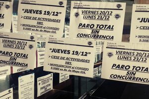 Paro y protesta de Judiciales porteños