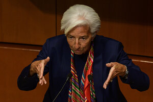Para Christine Lagarde, el aumento de la pobreza y la inflación fueron "efectos colaterales" (Fuente: AFP)