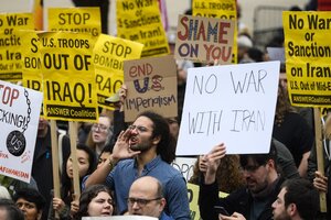 "No más guerra", el grito colectivo de los estadounidenses para frenar a Donald Trump (Fuente: AFP)