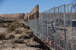 Un migrante se suicidó en la frontera donde avanza el muro (Fuente: AFP)