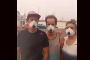 Santiago Lange se entrenó con una máscara en Australia (Fuente: NA)