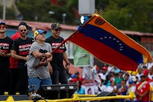 Maradona viajó a Venezuela para encontrarse con Maduro (Fuente: EFE)