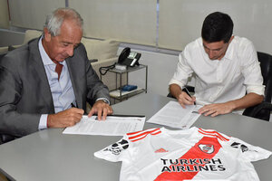 Nacho Fernández renovó contrato con River Plate (Fuente: Foto Prensa River)