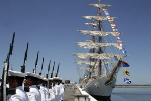 La Fragata Libertad regresó a Mar del Plata  (Fuente: Télam)