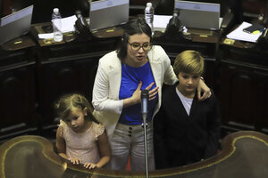 Gisela Marziotta asumió a su banca en la Cámara de Diputados (Fuente: NA)