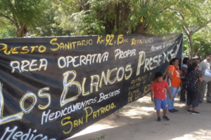 Habitantes de Los Blancos se manifestaron ante el gobernador 