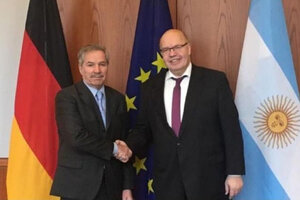 Felipe Solá se reunió con el ministro de Economía y Energía alemán, Peter Altmaier