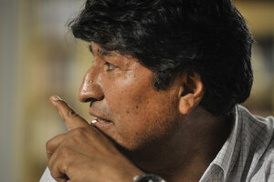 Evo Morales pudo presentar su candidatura al Senado