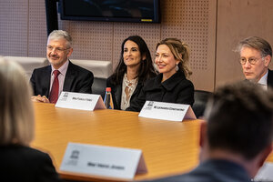 Fabiola Yáñez se reunió con la cúpula de la Unesco  (Fuente: Presidencia)
