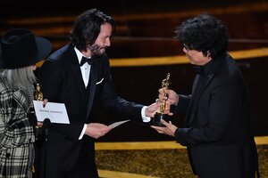 "Parasite" ganó el Oscar a mejor película (Fuente: AFP)