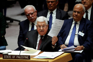 Abbas rechazó en la ONU el plan de paz de Trump 