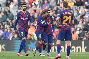 Messi sigue peleado con el gol en el Barcelona de Quique Setién (Fuente: AFP)