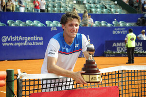 El irónico mensaje del campeón del Argentina Open (Fuente: Alejandro Leiva)