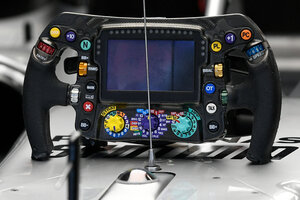 F1: El revolucionario volante que está probando Lewis Hamilton (Fuente: AFP)