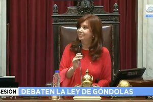 Ley de Góndolas: la reacción de Cristina ante la votación de un empresario macrista (Fuente: Twitter)