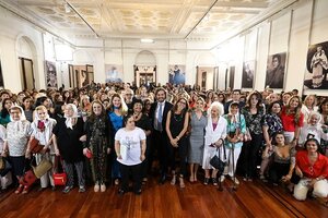El Gobierno reinauguró el Salón de las Mujeres Argentinas del Bicentenario: “Hoy resignificamos este lugar con una agenda de reconocimientos" (Fuente: Télam)