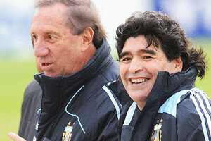 El emotivo saludo de Maradona a Bilardo en su cumpleaños (Fuente: Télam)