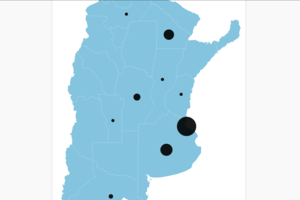 Mapa del coronavirus en Argentina en tiempo real  