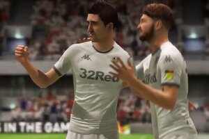 Ingenio ante el parate: El Leeds de Bielsa jugó y ganó, pero en la PlayStation (Fuente: Twitter Leeds)