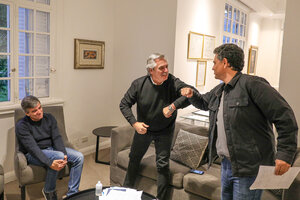 Reunión de Alberto Fernández con los intendentes de Vicente López y Hurlingham