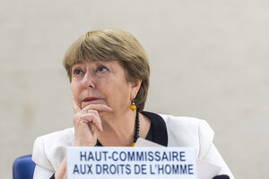 Bachelet: "Una situación de emergencia no es un cheque en blanco para obviar los derechos humanos" (Fuente: EFE)