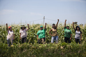“La crisis que pone en riesgo nuestras vidas pone en primer lugar el alimento como crítica directa al agronegocio" (Fuente: Juan Pablo Barrientos)