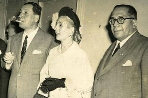Juan Domingó Perón, Eva Perón y Ramón Carrillo