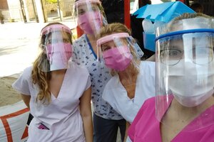 Trabajadoras del Centro de Salud Débora Ferrandini, de Rosario