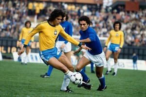 Roberto Dinamite, figura de Brasil en 1978, en el duelo ante Italia por el tercer puesto. (Fuente: Facebook Roberto Dinamite)