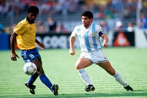 Diego Maradona: "Yo sabía que Brasil no podía aguantar el ritmo" (Fuente: AFP)