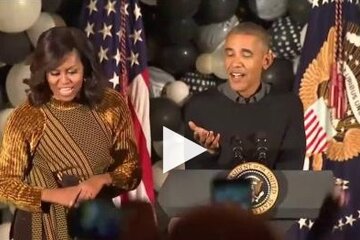 Los Obama bailaron al ritmo de Thriller