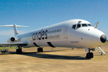Andes, una de las empresas que se quedaron con la rutas aéreas que concedió el Gobierno.