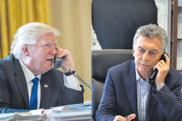 Donald Trump y Mauricio Macri conversaron ayer sobre la situación de la región. (Fuente: DyN)
